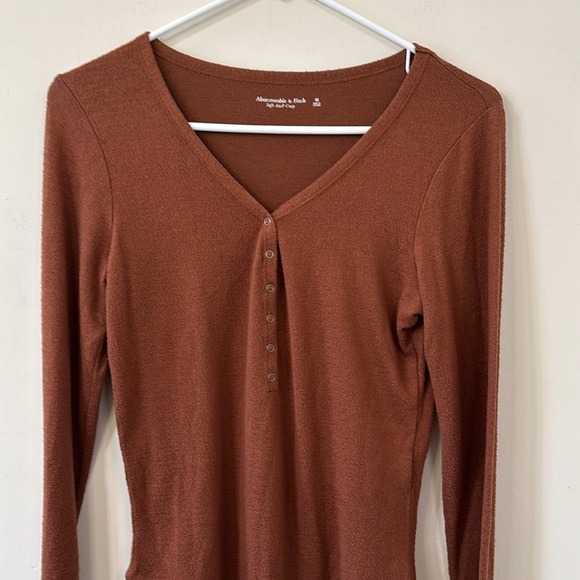 Abercrombie & Fitch Brown Long Sleeve Bodysuit - Picture 2 of 10